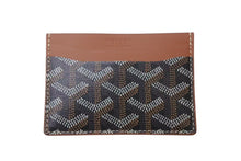 Load image into Gallery viewer, 新品未使用品 GOYARD ゴヤール サンシュルピス カードケース キャンバス レザー ブラウン 中古 4c073441
