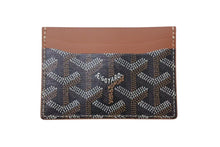Load image into Gallery viewer, 新品未使用品 GOYARD ゴヤール サンシュルピス カードケース キャンバス レザー ブラウン 中古 4c073441