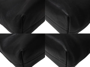 極美品 CHROME HEARTS クロムハーツ FSトートバッグ セメタリークロスパッチ レザー シルバー925 ブラック 中古 4c073443