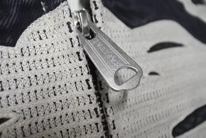 未使用 KAPITAL キャピタル 14oz モトクロスボーンジャケット KR2402LJ06 ブラック ホワイト シルバー金具 中古 サイズL 4c073449 