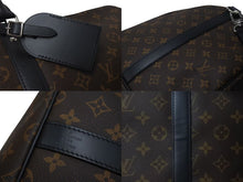 Load image into Gallery viewer, 極美品 LOUIS VUITTON ルイヴィトン キーポルバンドリエール55 ボストンバッグ M56714 モノグラムマカサー ブラック 中古 4c073457