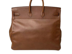 HERMES エルメス ハンドバッグ オータクロア50 アルデンヌ マロンドインディ ブロンズ金具 ○X刻印 中古 4c073459