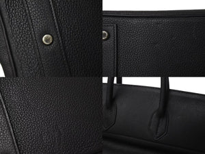 新品同様 HERMES エルメス ハンドバッグ オータクロア50 トゴ ブラック シルバー金具 ◻︎I刻印 中古 4c073460