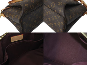 極美品 LOUIS VUITTON ルイ ヴィトン リボリーPM 2WAY ハンドバッグ M44543 モノグラムキャンバス ブラウン 中古 4c073463