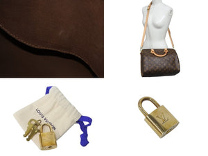 極美品 LOUIS VUITTON ルイヴィトン ショルダーバッグ 2way M41112 スピーディバンドリエール30 モノグラム 中古 4c073464