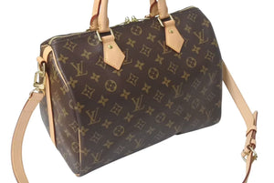 極美品 LOUIS VUITTON ルイヴィトン ショルダーバッグ 2way M41112 スピーディバンドリエール30 モノグラム 中古 4c073464