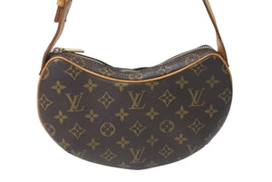 LOUIS VUITTON ルイヴィトン ハンドバッグ クロワッサンPM M51510 モノグラムキャンバス ブラウン 美品 中古 4c073466