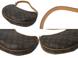 LOUIS VUITTON ルイヴィトン ハンドバッグ クロワッサンPM M51510 モノグラムキャンバス ブラウン 美品 中古 4c073466