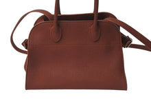 Load image into Gallery viewer, 極美品 THE ROW ザ ロウ SOFT MARGAUX 10 ソフトマルゴー10 ハンドバッグ W1190 L133 レザー ブラウン シルバー金具 中古 4c073474
