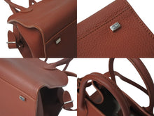Load image into Gallery viewer, 極美品 THE ROW ザ ロウ SOFT MARGAUX 10 ソフトマルゴー10 ハンドバッグ W1190 L133 レザー ブラウン シルバー金具 中古 4c073474