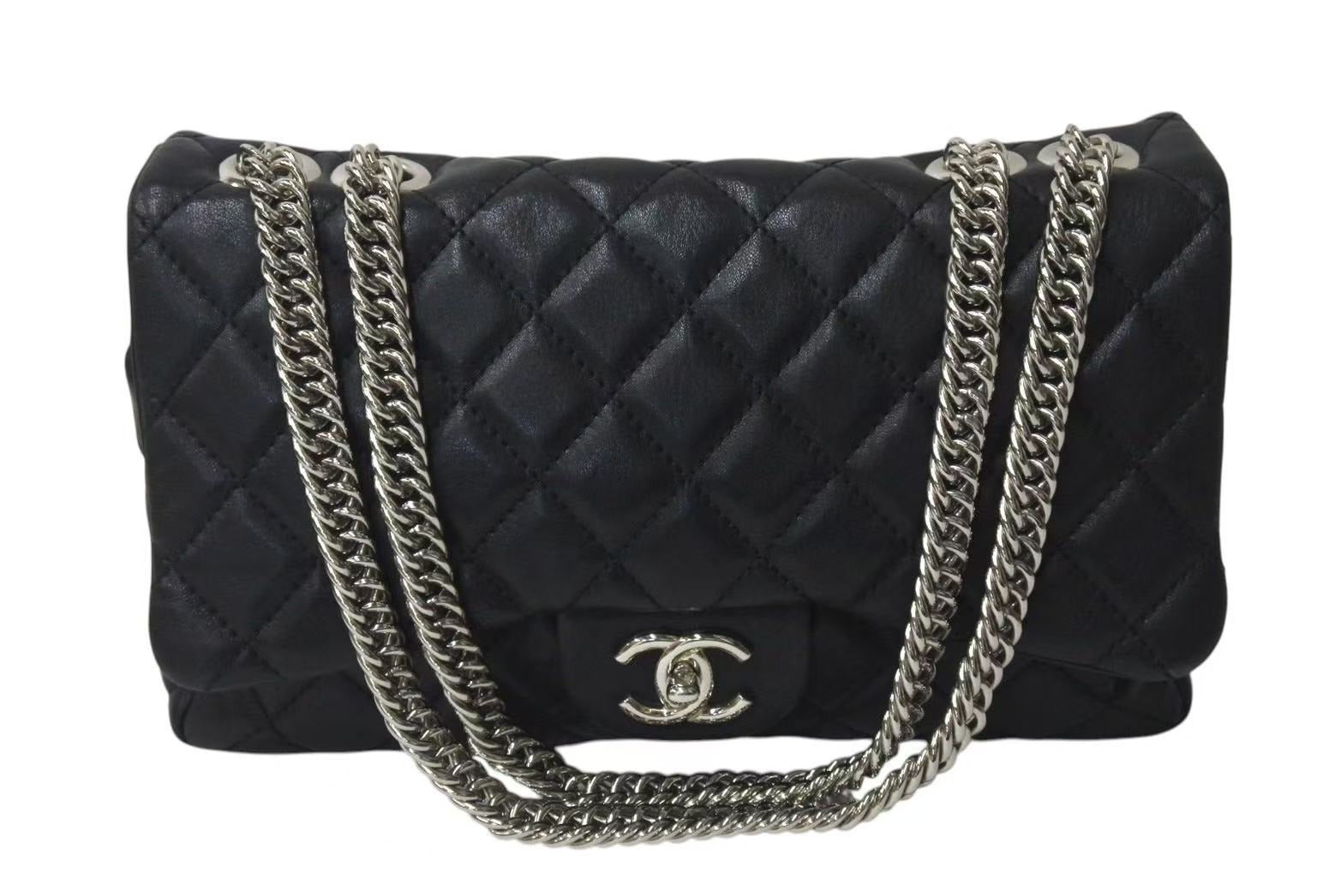 CHANEL シャネル　デカマトラッセ 極美品 CHANEL シャネル デカマトラッセ33 Wフラップ Wチェーン