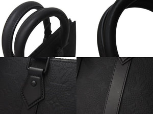 極美品 LOUIS VUITTON ルイヴィトン ショルダーバッグ トリヨン サックプラ クロス M21884 ブラック 中古 4c073477