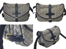 Load image into Gallery viewer, LOUIS VUITTON ルイヴィトン モノグラム イディール ソミュールPM アンクル ショルダーバッグ グレー ネイビー 美品 中古 4c073479