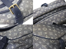 Load image into Gallery viewer, LOUIS VUITTON ルイヴィトン モノグラム イディール ソミュールPM アンクル ショルダーバッグ グレー ネイビー 美品 中古 4c073479