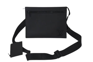 LOUIS VUITTON ルイヴィトン テイクオフ メッセンジャー PM ショルダーバッグ M24769 LVアエログラム ブラック 美品 中古 4c073480