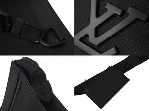 LOUIS VUITTON ルイヴィトン テイクオフ メッセンジャー PM ショルダーバッグ M24769 LVアエログラム ブラック 美品 中古 4c073480