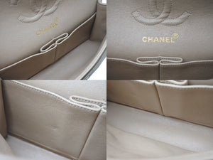 CHANEL シャネル マトラッセ 23 Wチェーンショルダーバッグ Wフラップ 2番台 ラムスキン ココマーク ベージュ ゴールド金具 美品 中古 4c073482