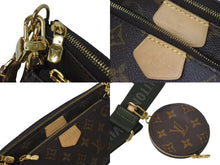 画像をギャラリービューアに読み込む, 極美品 LOUIS VUITTON ルイヴィトン ミュルティポシェット アクセソワール カーキ ショルダーバッグ モノグラム M44813 中古 4c073485