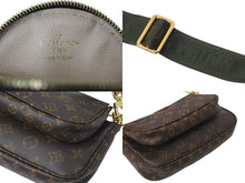 画像をギャラリービューアに読み込む, 極美品 LOUIS VUITTON ルイヴィトン ミュルティポシェット アクセソワール カーキ ショルダーバッグ モノグラム M44813 中古 4c073485