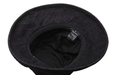 Load image into Gallery viewer, 極美品 CHANEL シャネル バケットハット 帽子 サイズM ロゴ刺繍 ブラック デニム コットン 中古 4c073492