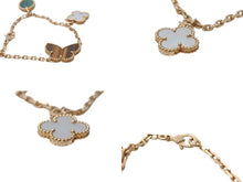 Load image into Gallery viewer, Van Cleef &amp; Arpels ヴァンクリーフ＆アーペル ラッキー アルハンブラ ブレスレット 4モチーフ VCARD79600 18K 重量約12.4g 美品 中古 4c073499