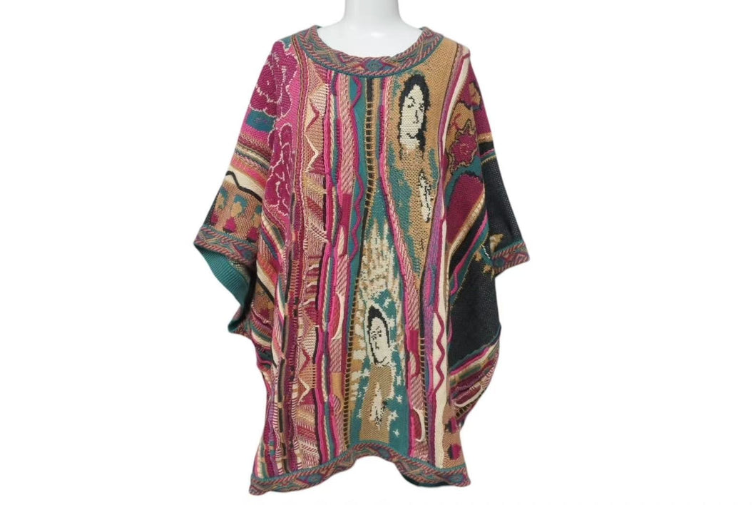 KAPITAL キャピタル 7G KNIT VIRGIN MARY GAUDY バージンマリア ガウディ フリーサイズ マルチカラー 美品 中古 4c073500