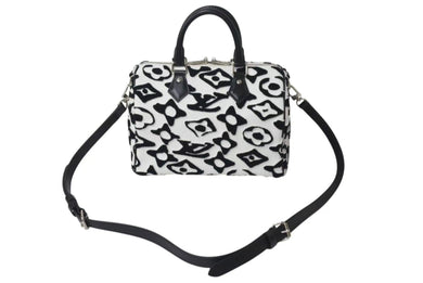 極美品 LOUIS VUITTON ルイヴィトン タフテッド モノグラム スピーディ バンドリエール25 2WAYハンドバッグ M45563 中古 4c073501