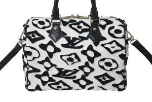 極美品 LOUIS VUITTON ルイヴィトン タフテッド モノグラム スピーディ バンドリエール25 2WAYハンドバッグ M45563 中古 4c073501