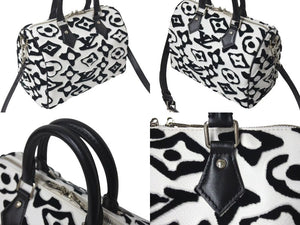 極美品 LOUIS VUITTON ルイヴィトン タフテッド モノグラム スピーディ バンドリエール25 2WAYハンドバッグ M45563 中古 4c073501