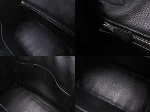 新品同様 HERMES エルメス BIRKIN バーキン30 ハンドバッグ ニロティカス シルバー金具 ブラック◻︎H刻印 4c073515