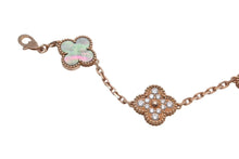 Load image into Gallery viewer, 新品同様 Van Cleef &amp; Arpels ヴァンクリーフ＆アーペル ヴィンテージ アルハンブラ ブレスレット 5モチーフ VCARP2R100 中古 4c073525