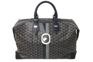 極美品 GOYARD ゴヤール ボストンバッグ バックボーイング45 スヌーピーコラボ 高島屋限定 ブラック ロゴ 中古 4c073543