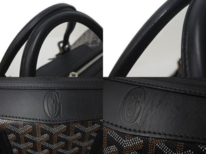 極美品 GOYARD ゴヤール ボストンバッグ バックボーイング45 スヌーピーコラボ 高島屋限定 ブラック ロゴ 中古 4c073543