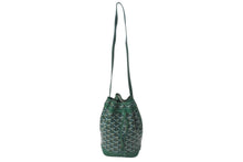 Load image into Gallery viewer, 新品未使用 GOYARD ゴヤール プティフロ バケット バッグ グリーン ショルダーバッグ PVC レザー PEFLOTPMLTY09CL09P 中古 4c073550