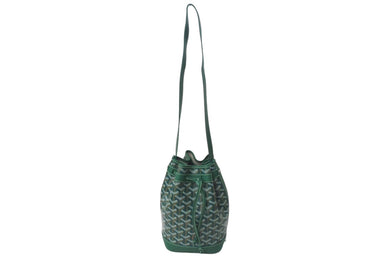 新品未使用 GOYARD ゴヤール プティフロ バケット バッグ グリーン ショルダーバッグ PVC レザー PEFLOTPMLTY09CL09P 中古 4c073550