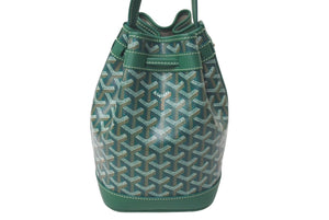 新品未使用 GOYARD ゴヤール プティフロ バケット バッグ グリーン ショルダーバッグ PVC レザー PEFLOTPMLTY09CL09P 中古 4c073550