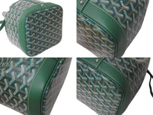 Load image into Gallery viewer, 新品未使用 GOYARD ゴヤール プティフロ バケット バッグ グリーン ショルダーバッグ PVC レザー PEFLOTPMLTY09CL09P 中古 4c073550