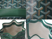 Load image into Gallery viewer, 新品未使用 GOYARD ゴヤール プティフロ バケット バッグ グリーン ショルダーバッグ PVC レザー PEFLOTPMLTY09CL09P 中古 4c073550