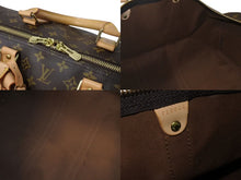 Load image into Gallery viewer, 極美品 LOUIS VUITTON ルイヴィトン キーポル55 ボストンバッグ M41424 モノグラム PVC レザー ブラウン 中古 4c073551