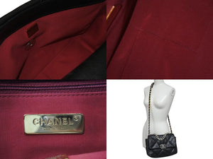 CHANEL シャネル シャネル19 フラップバッグ ミディアム チェーンショルダーバッグ AS1160 ココマーク ラムスキン 美品 中古 4c073562