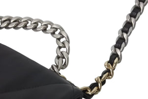 CHANEL シャネル シャネル19 フラップバッグ ミディアム チェーンショルダーバッグ AS1160 ココマーク ラムスキン 美品 中古 4c073562