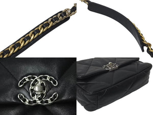 CHANEL シャネル シャネル19 フラップバッグ ミディアム チェーンショルダーバッグ AS1160 ココマーク ラムスキン 美品 中古 4c073562
