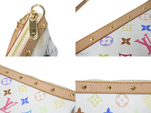 Load image into Gallery viewer, 極美品 LOUIS VUITTON ルイヴィトン モノグラム マルチカラー ポシェット アクセソワール アクセサリーポーチ M92649 村上隆 ホワイト 中古 4c073570