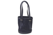 Load image into Gallery viewer, 極美品 LOUIS VUITTON ルイヴィトン リトルバケット ハンドバッグ M92144 モノグラム サテン レザー ブラック シルバー金具 中古 4c073573