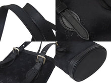Load image into Gallery viewer, 極美品 LOUIS VUITTON ルイヴィトン リトルバケット ハンドバッグ M92144 モノグラム サテン レザー ブラック シルバー金具 中古 4c073573