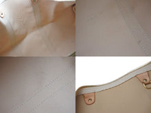 Load image into Gallery viewer, LOUIS VUITTON ルイヴィトン キーポル50 ボストンバッグ N41430 ダミエアズールキャンバス ヌメ革 ホワイト 美品 中古 4c073574