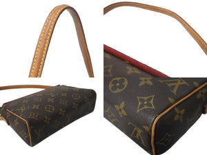 LOUIS VUITTON ルイヴィトン ハンドバッグ レシタル モノグラムキャンバス M51900 ゴールド金具 ブラウン 美品 中古 4c073575