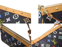Load image into Gallery viewer, LOUIS VUITTON ルイヴィトン ポシェット アクセソワール アクセサリーポーチ M92648 モノグラムマルチ 村上隆 ブラック 美品 中古 4c073577
