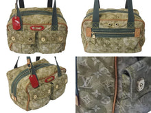 Load image into Gallery viewer, LOUIS VUITTON ルイヴィトン ジャスミン ハンドバッグ M95772 モノグラモフラージュ デニム カーキ 村上隆 廃盤 美品 中古 4c073579
