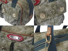 Load image into Gallery viewer, LOUIS VUITTON ルイヴィトン ジャスミン ハンドバッグ M95772 モノグラモフラージュ デニム カーキ 村上隆 廃盤 美品 中古 4c073579